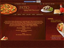 Tablet Screenshot of patio-pizzeria.pl